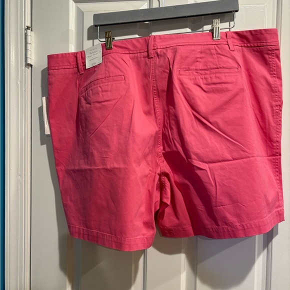 Talbots NWT new relaxed chino shorts 22W pink - Picture 2 of 5